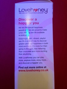 Right hand side of box